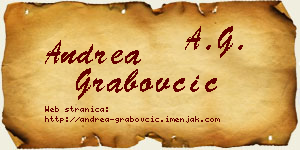 Andrea Grabovčić vizit kartica
